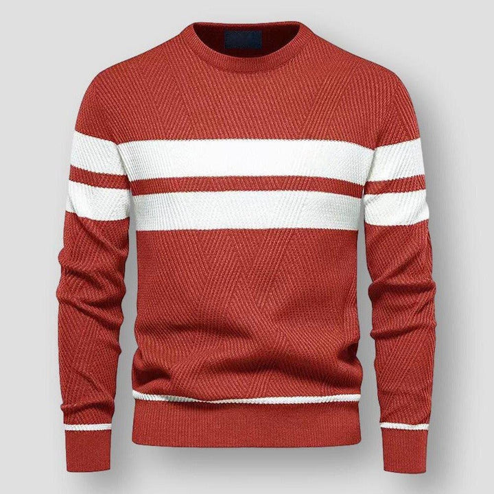 Henry | Stylish Striped Crew Neck Mens Knitted Jumper
