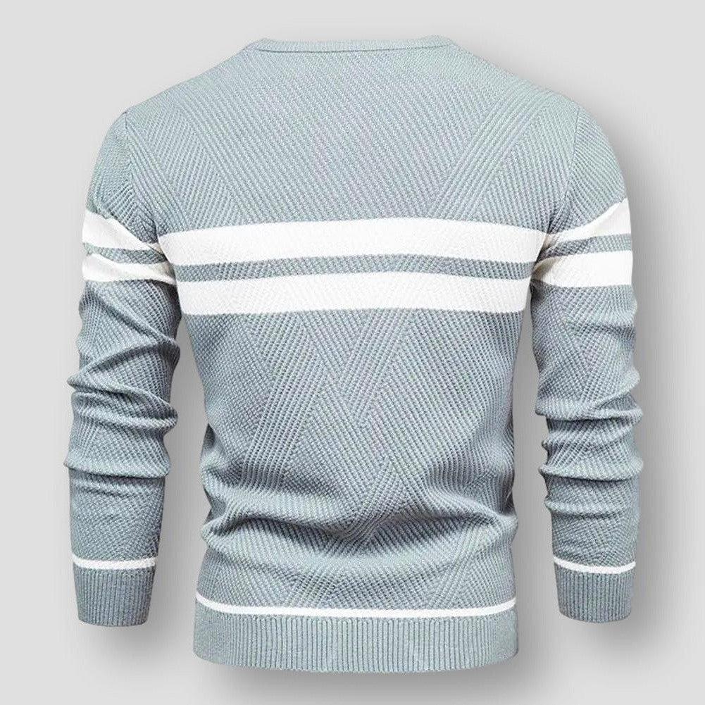 Henry | Stylish Striped Crew Neck Mens Knitted Jumper