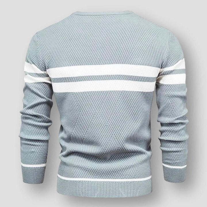 Henry | Stylish Striped Crew Neck Mens Knitted Jumper