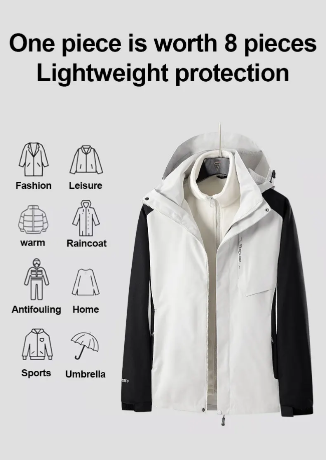 Hudson | 3-in-1 Hooded Mens Waterproof Jacket