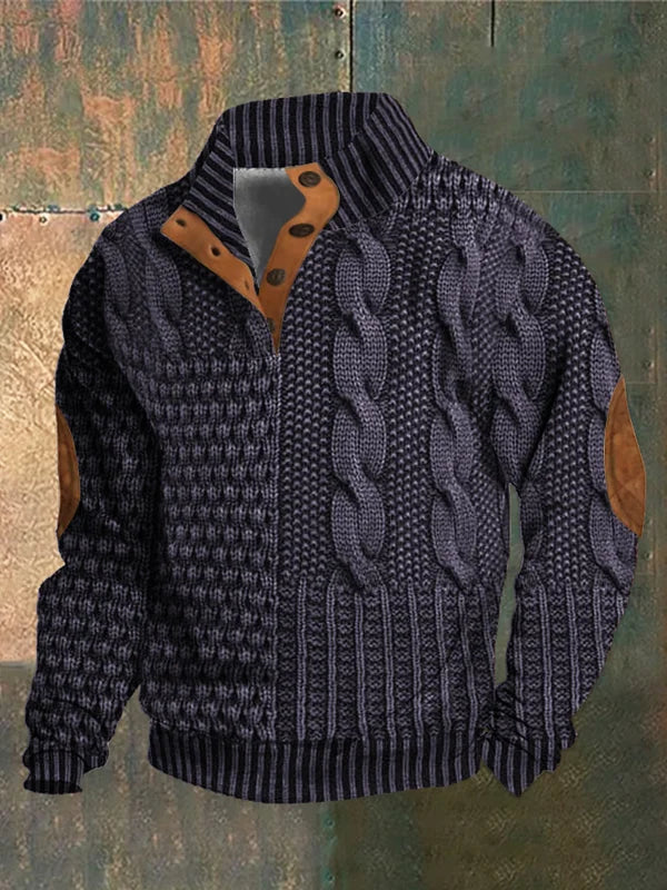 Hudson | Relaxed Cable Knit Mens Knitted Jumper
