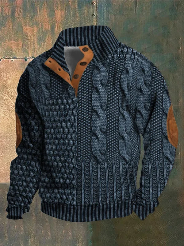 Hudson | Relaxed Cable Knit Mens Knitted Jumper