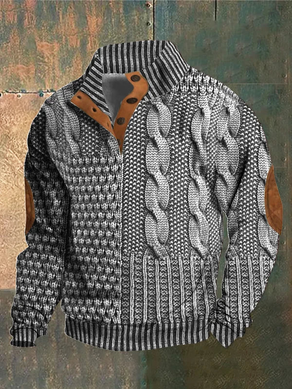 Hudson | Relaxed Cable Knit Mens Knitted Jumper
