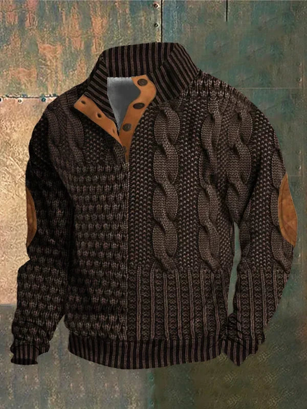 Hudson | Relaxed Cable Knit Mens Knitted Jumper