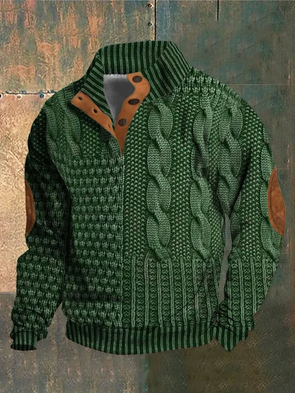 Hudson | Relaxed Cable Knit Mens Knitted Jumper