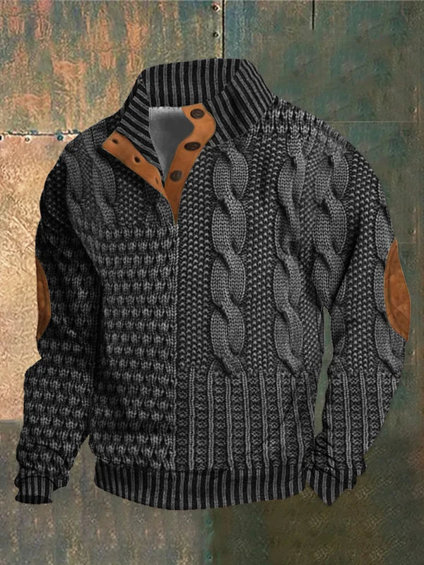 Hudson | Relaxed Cable Knit Mens Knitted Jumper