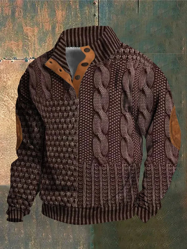 Hudson | Relaxed Cable Knit Mens Knitted Jumper