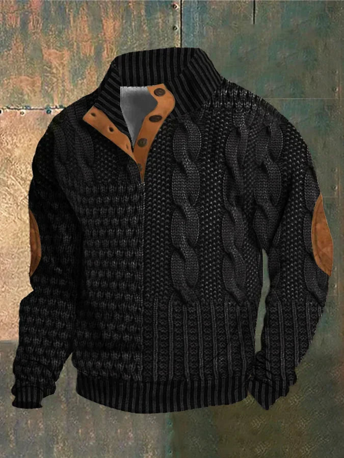 Hudson | Relaxed Cable Knit Mens Knitted Jumper