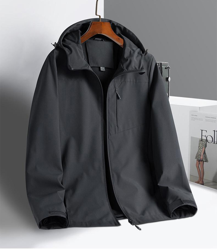 Hunter | Classic Hooded Mens Waterproof Jacket for Hiking