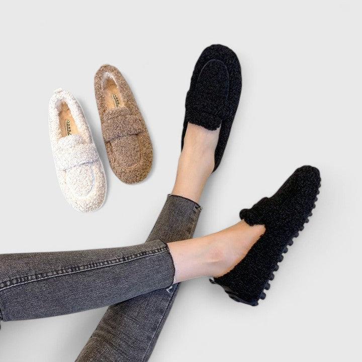 Imogen | Classic Textured Loafer Womens Slippers
