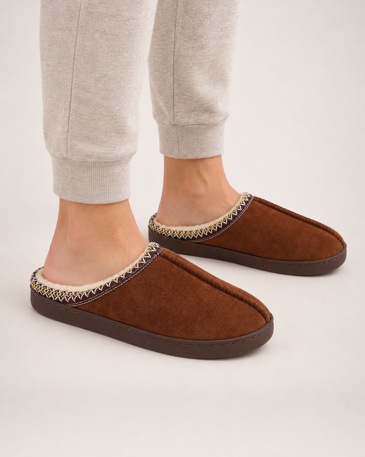 Imogen | Refined Thick Sole Womens Slippers with Plush Lining