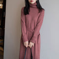 Iris | Classic Turtleneck Jumper Dress with Pockets