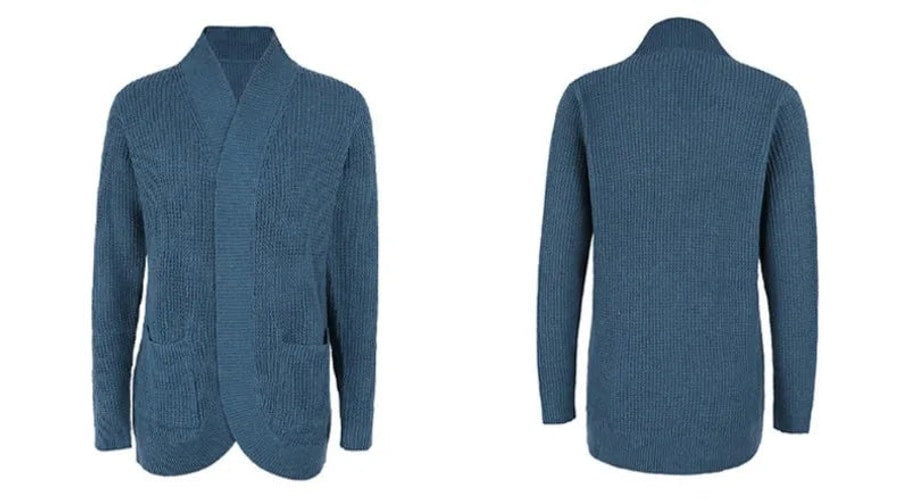 Iris | Loose Fit Longline Open Front Knitted Cardigan