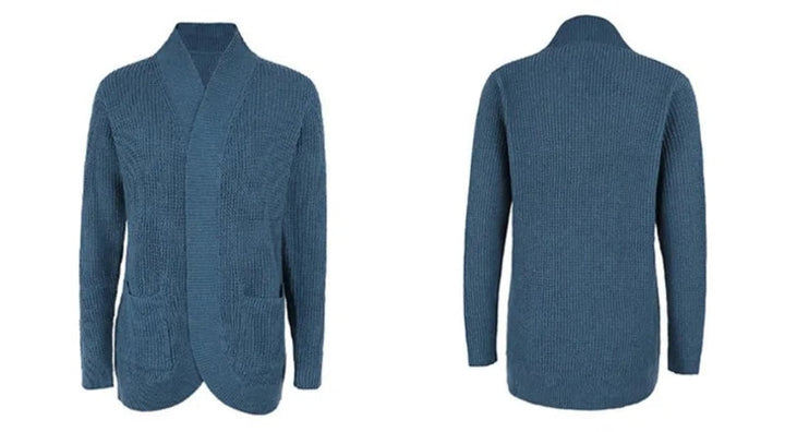 Iris | Loose Fit Longline Open Front Knitted Cardigan