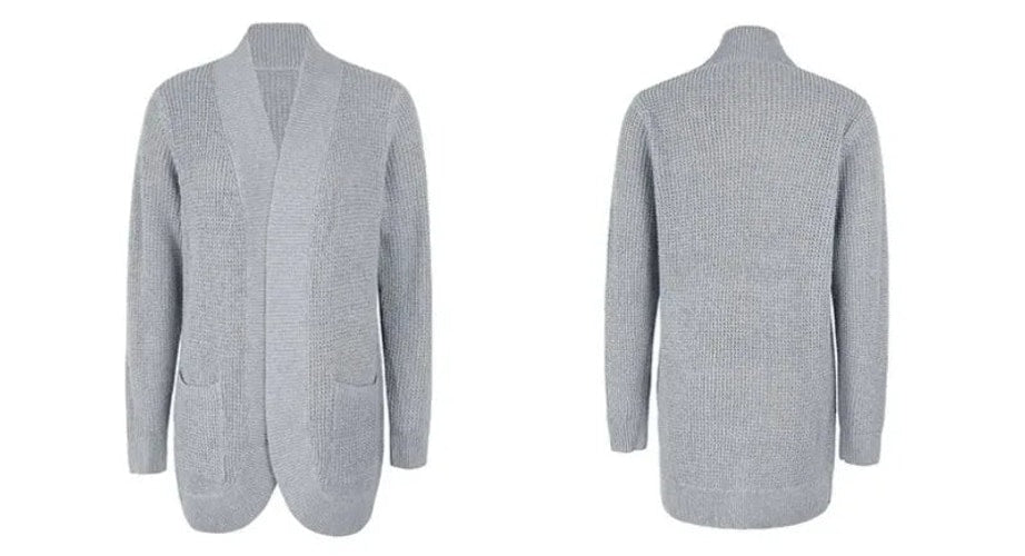 Iris | Loose Fit Longline Open Front Knitted Cardigan