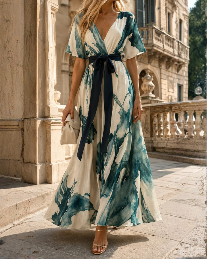Iris | Sophisticated Wrap Maxi Dress for Party Dresses for Women