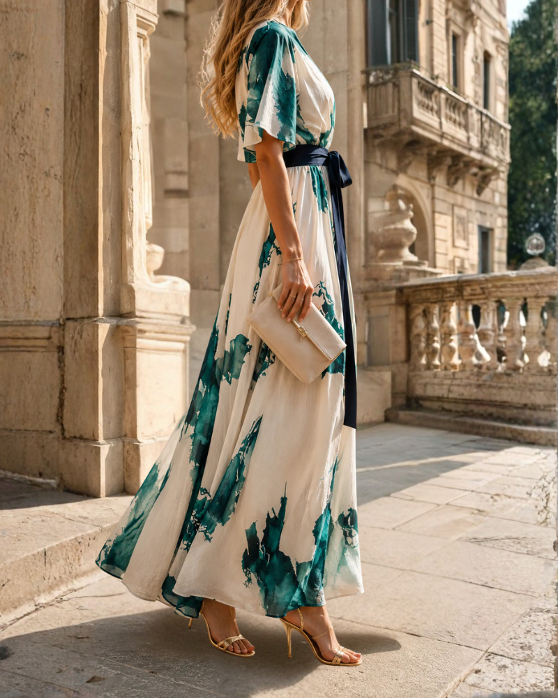 Iris | Sophisticated Wrap Maxi Dress for Party Dresses for Women