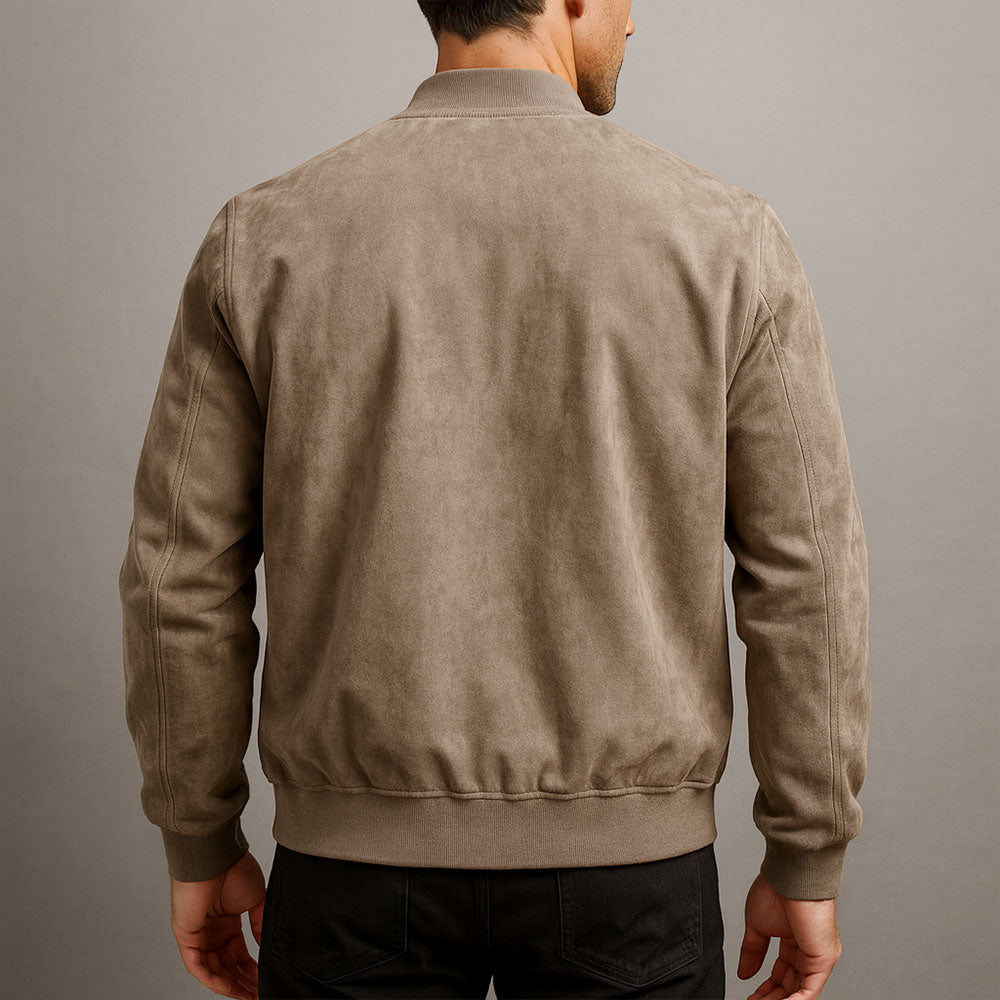 Isaac | Chic Stand Collar Zip-Up Bomber Jacket