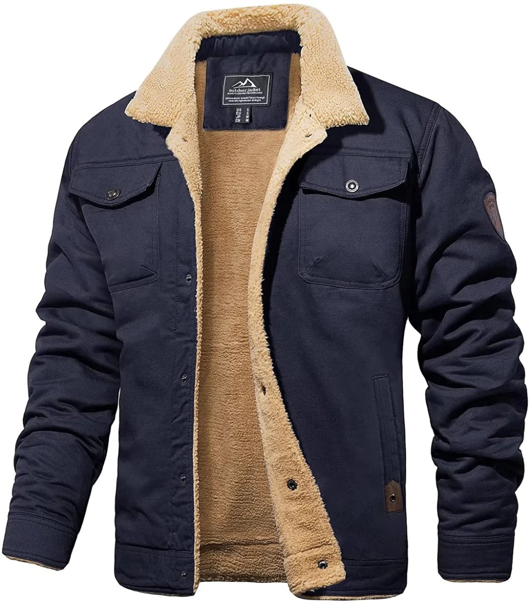 Isaac | Pile-Lined Mens Winter Coat Trucker Jacket