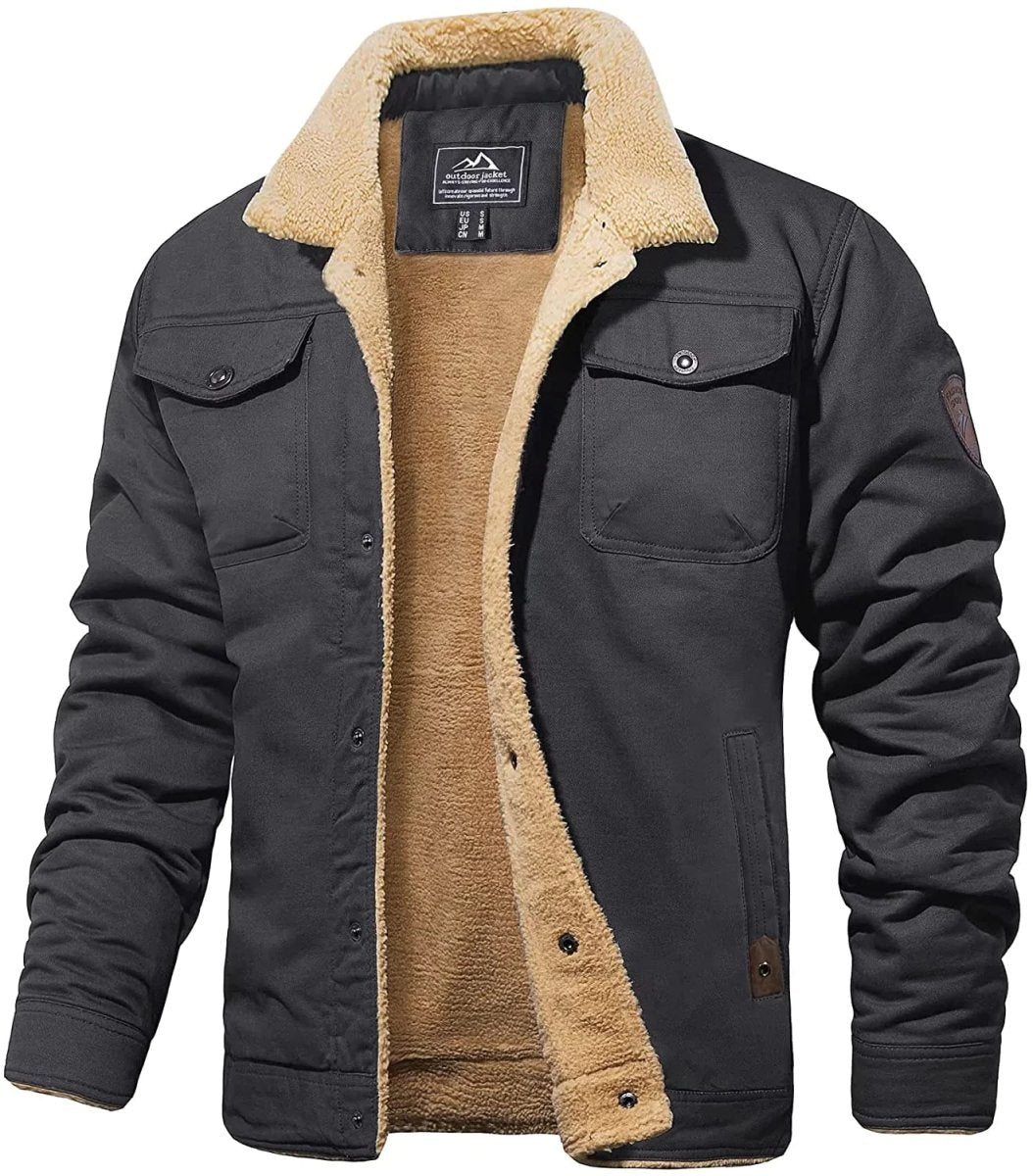 Isaac | Pile-Lined Mens Winter Coat Trucker Jacket