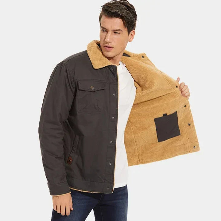Isaac | Pile-Lined Mens Winter Coat Trucker Jacket