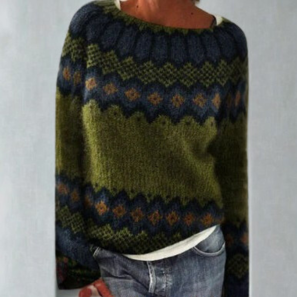 Isabella | Relaxed Fair Isle Knitted Jumper