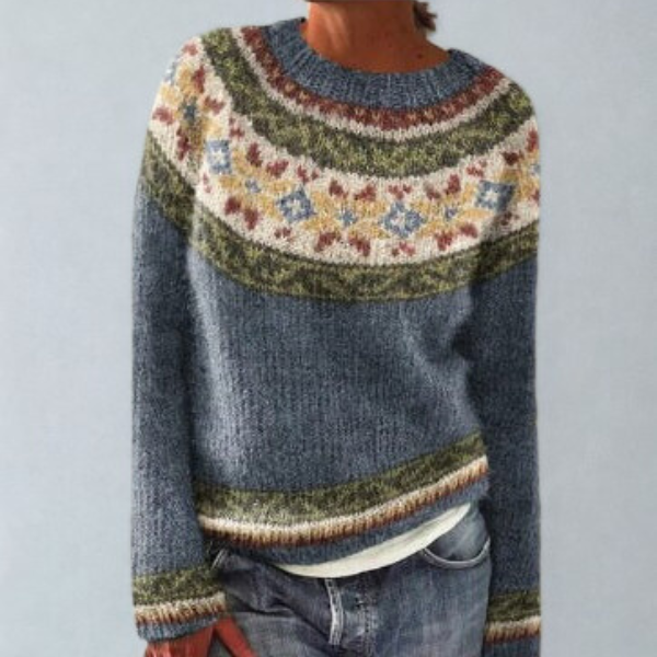 Isabella | Relaxed Fair Isle Knitted Jumper