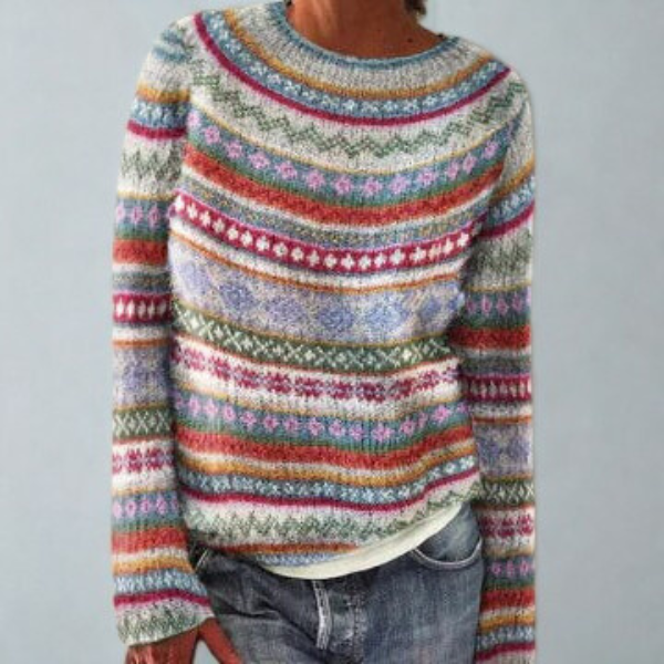 Isabella | Relaxed Fair Isle Knitted Jumper