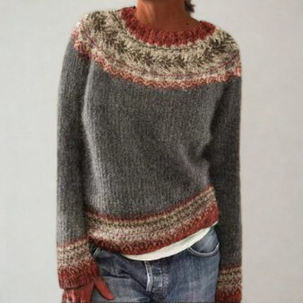 Isabella | Relaxed Fair Isle Knitted Jumper