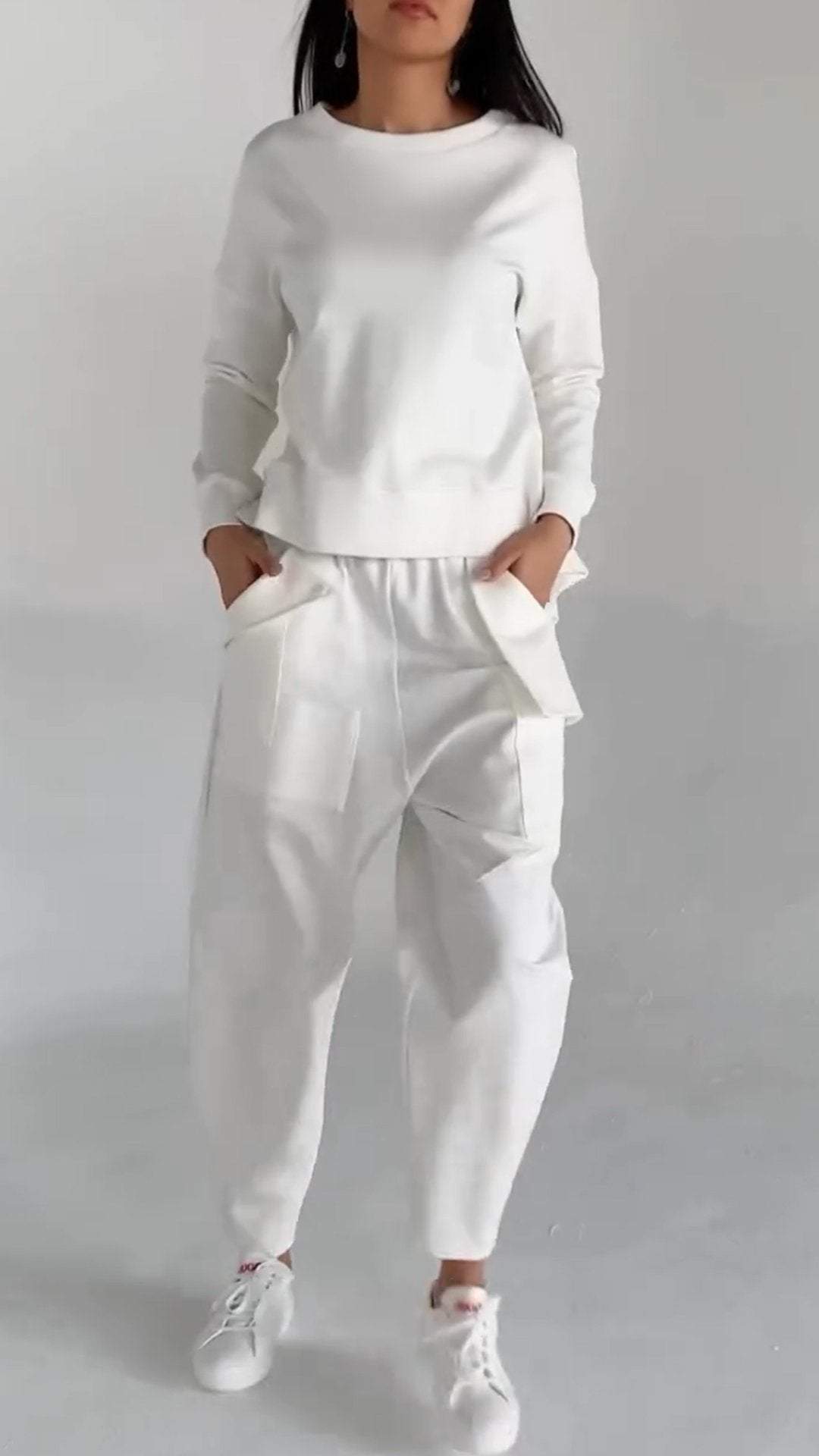 Isabelle | Relaxed Long Sleeve Two-Piece Lounge Set