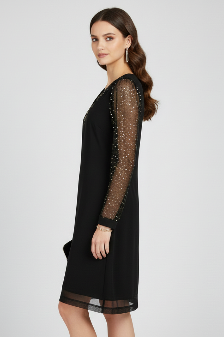 Isla | Relaxed Sequin Sleeve V-Neck Party Dresses for Women