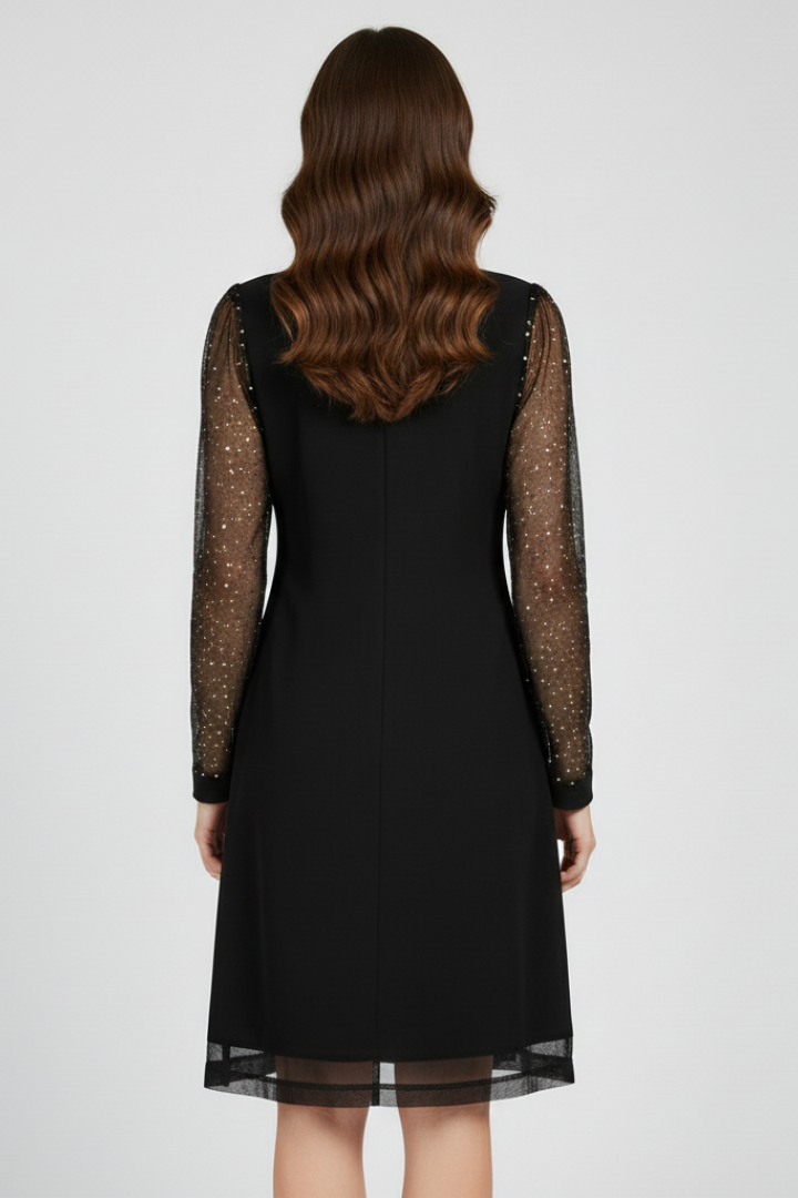 Isla | Relaxed Sequin Sleeve V-Neck Party Dresses for Women