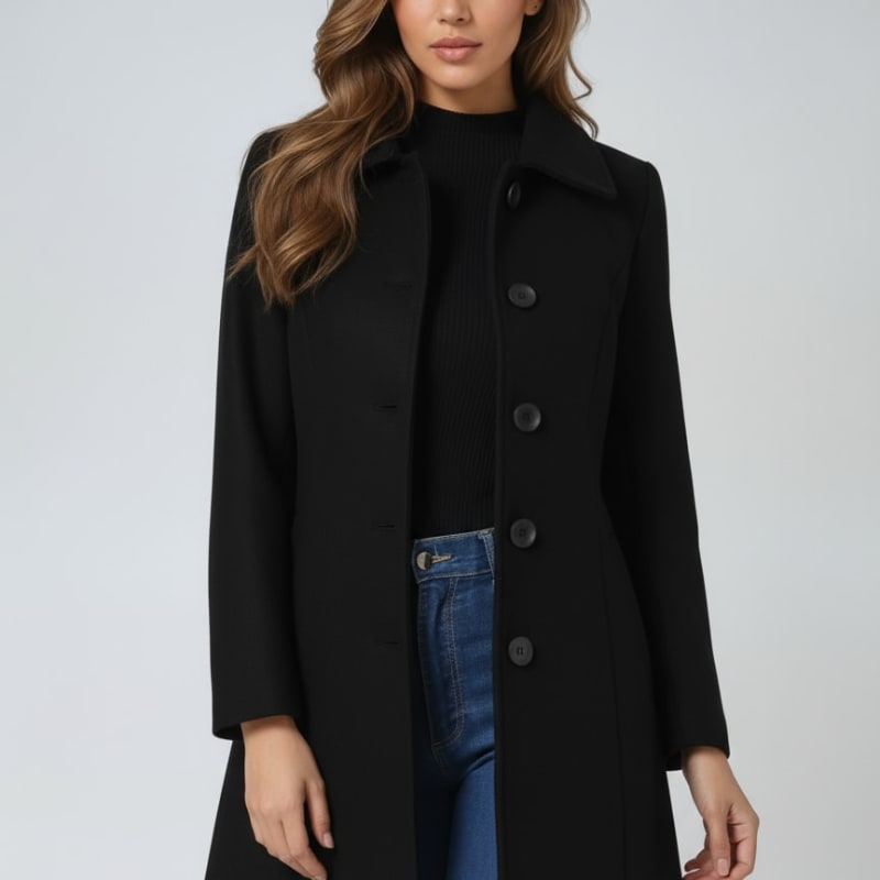 Ivy | Sophisticated Tailored Single Breasted Winter Coat