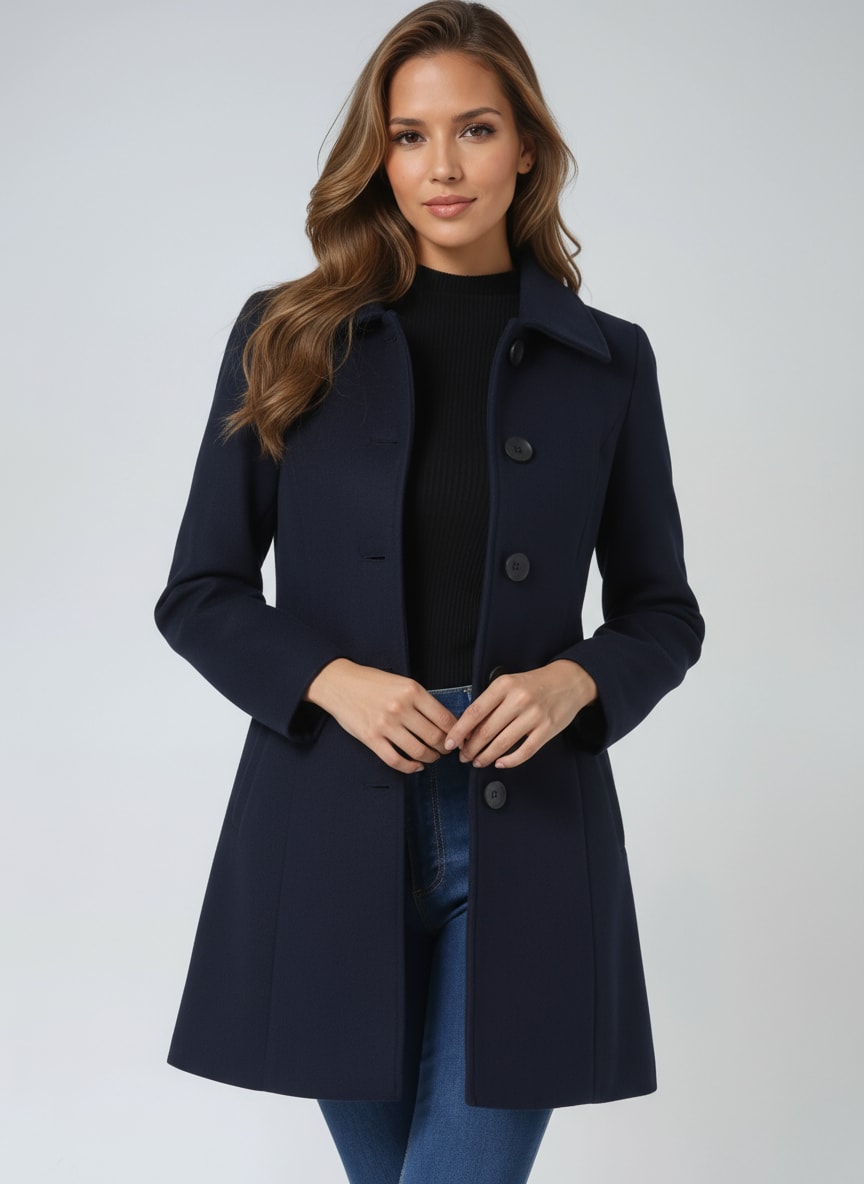 Ivy | Sophisticated Tailored Single Breasted Winter Coat
