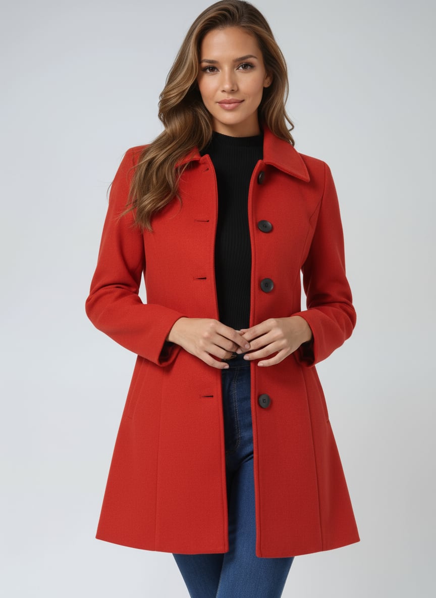Ivy | Sophisticated Tailored Single Breasted Winter Coat