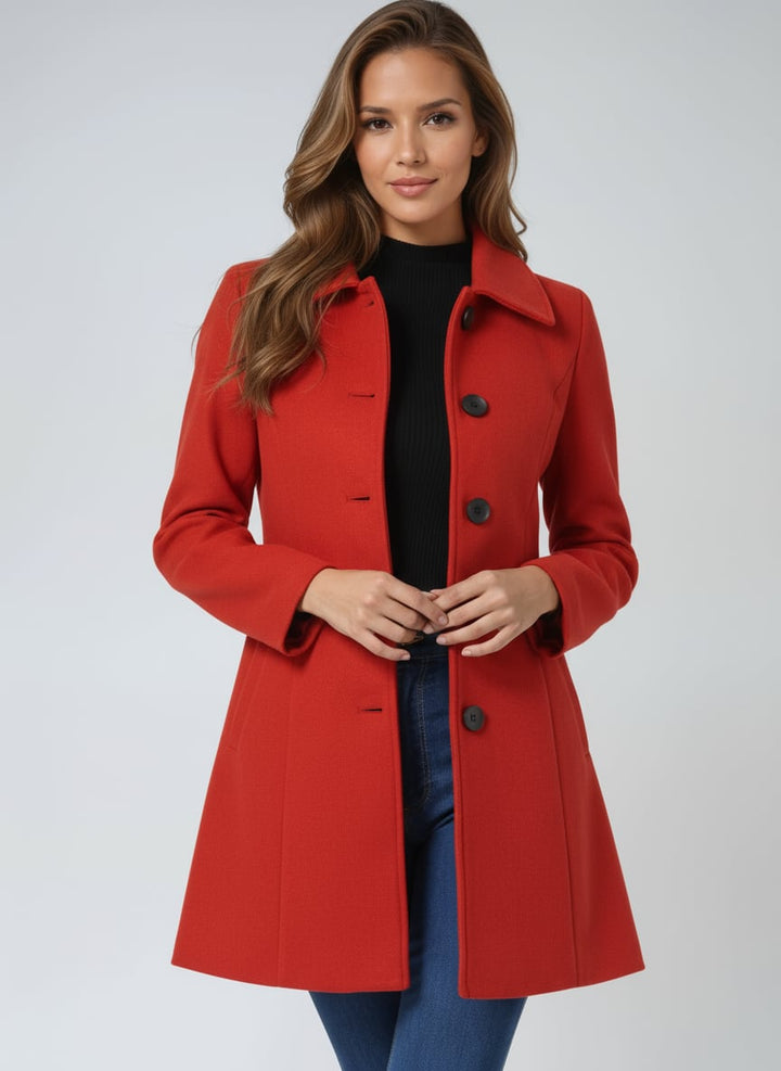 Ivy | Sophisticated Tailored Single Breasted Winter Coat