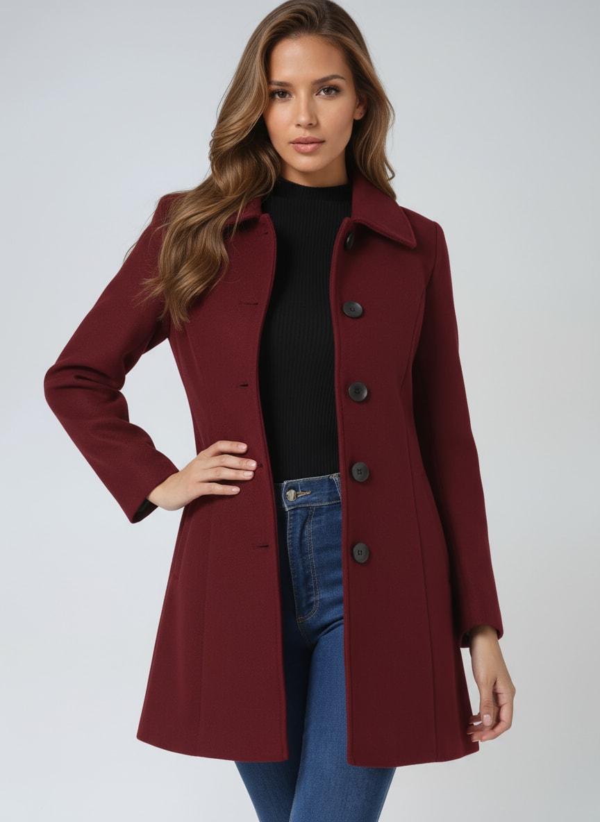 Ivy | Sophisticated Tailored Single Breasted Winter Coat