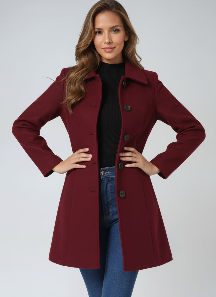 Ivy | Sophisticated Tailored Single Breasted Winter Coat