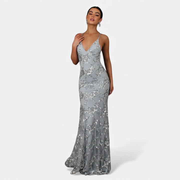 Jasmine | Effortless Sequin Floral Mermaid Party Dresses for Women