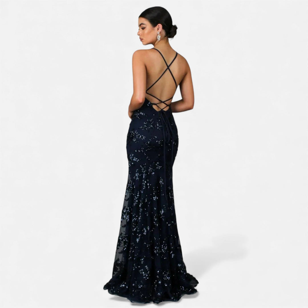 Jasmine | Effortless Sequin Floral Mermaid Party Dresses for Women