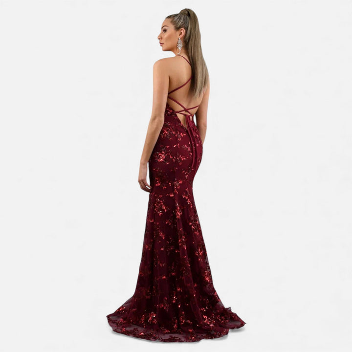 Jasmine | Effortless Sequin Floral Mermaid Party Dresses for Women