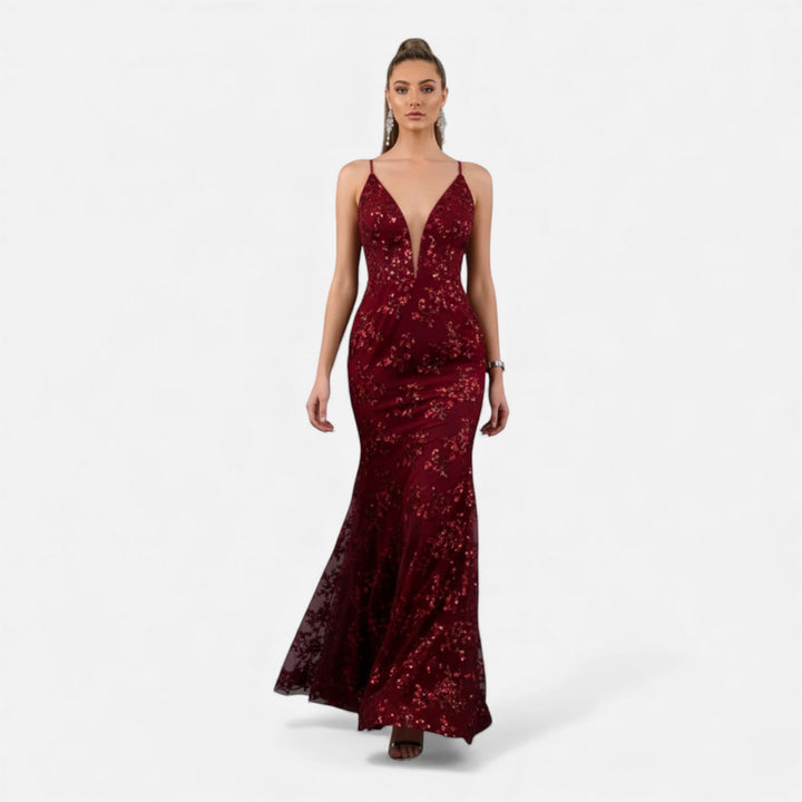 Jasmine | Effortless Sequin Floral Mermaid Party Dresses for Women