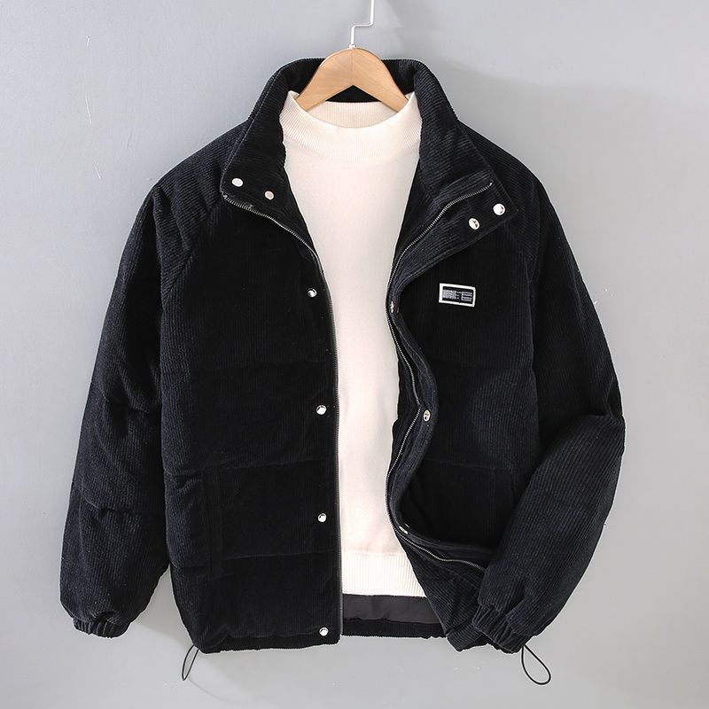 Jasper | Ribbed Stand Collar Mens Quilted Jacket