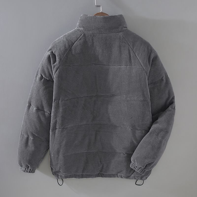 Jasper | Ribbed Stand Collar Mens Quilted Jacket