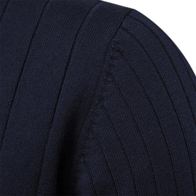 Jesse | Ribbed Quarter Zip Mens Knitted Jumper