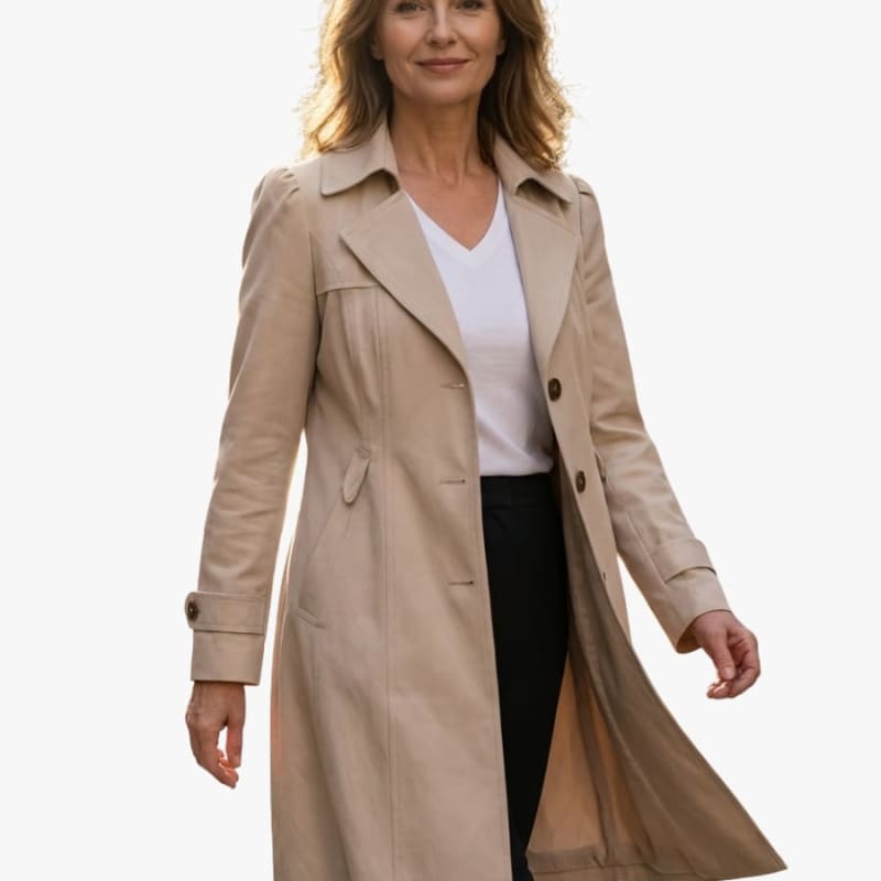 Jessica | Sophisticated Longline Trench Style Long Jacket