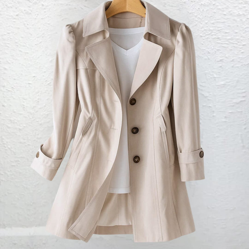 Jessica | Sophisticated Longline Trench Style Long Jacket