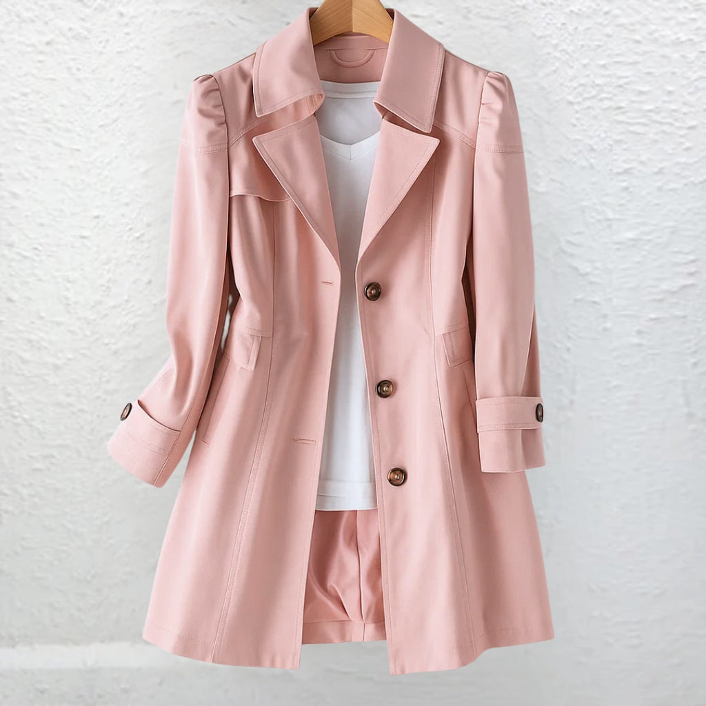 Jessica | Sophisticated Longline Trench Style Long Jacket