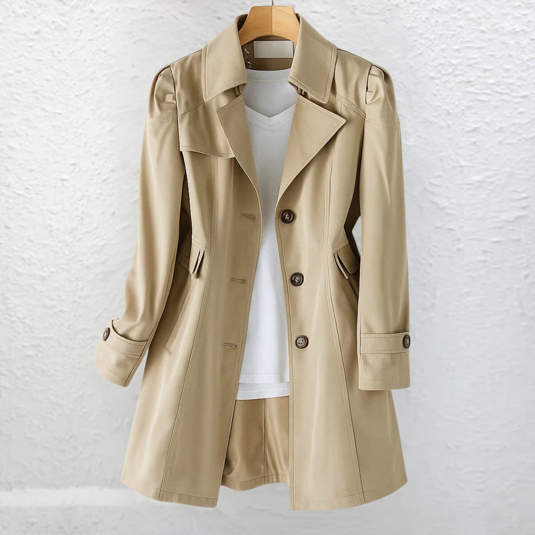 Jessica | Sophisticated Longline Trench Style Long Jacket