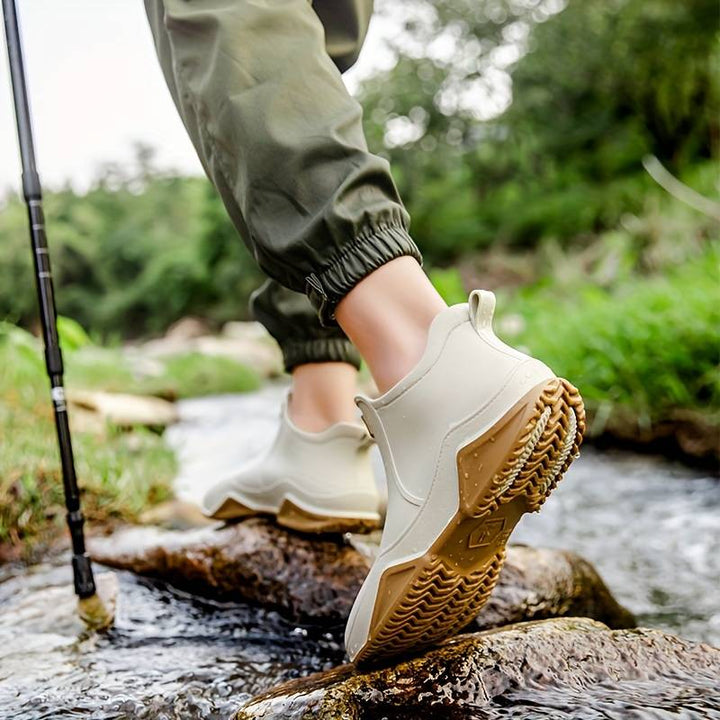 Jessica | Stylish Chunky Sole Rain Ankle Boots